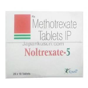 ノルトレキサート 5, メトトレキサート  5mg, 製造元:Knoll Healthcare, 箱表面