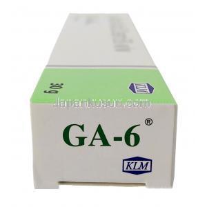 GA-6 クリーム, グリコール酸 6% w/w,クリーム 30g, 製造元：KLM Laboratories, 箱側面