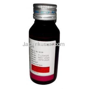 リスドン 内服液, リスペリドン 1 mg/mL, 内服液 60mL,製造元：Intas Pharmaceuticals, ボトル情報, 製造日, 消費期限