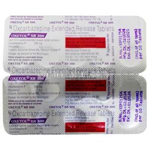 Oxetol XR 300, Oxcarbazepine 300 mg, Sun Pharmaceutical Industries Ltd, Blisterpack information