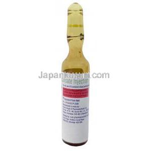 セルノス デポ注射, テストステロン 1mLあたり250mg,注射アンプル 4mL, 製造元：Sun Pharma, アンプル情報