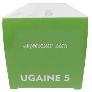 ウゲイン 5, ミノキシジル 5mg, 製造元：Sava Healthcare, シート形式,箱側面