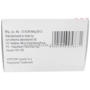 スキゾリル,クロザピン 100mg, 製造元：Intas Pharma, 箱情報, 製造元