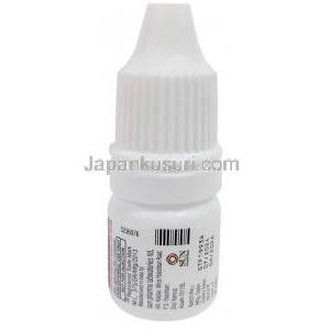 ウィノラップ DS 点眼薬, オロパタジン 0.2%, 点眼薬 2.5 mL, 製造元：Sun Pharmaceutical Industries, ボトル情報, 製造日, 消費期限