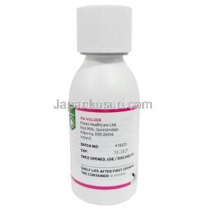 パラゾール犬猫用経口懸濁液, フェンベンダゾール 1mLあたり100mg, 経口懸濁液 100 mL, 製造元：Foran Healthcare Ltd, ボトル情報, 消費期限