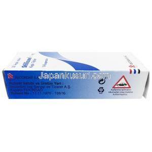 スティリザン,トリフロペラジン 1 mg, 糖衣錠,製造元：Recordati Ilac, 箱情報,製造元
