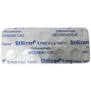 スティリザン,トリフロペラジン 1 mg, 糖衣錠,製造元：Recordati Ilac,シート情報
