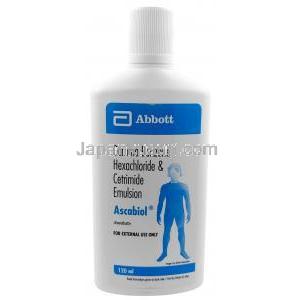 アスカビオール エマルジョン, エマルジョン 120 mL, 製造元：アボット, ボトル表面
