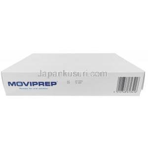 モビプレップ 経口溶液用 配合粉末, コンビパック4 袋（粉末A＋粉末B）, 製造元：Norgine Pharmaceuticals Limited, B箱情報, 消費期限