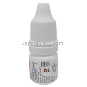 ケアプロストプラス 点眼薬, ビマトプロスト0.03%/ チモロール 0.5%  点眼薬  3 mL, 製造元：Sun Pharma,  ボトル情報, 製造日, 消費期限