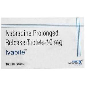 イババイト 10,イバブラジン 10 mg, 製造元：Xena Coronus Health Care Pvt Ltd, 箱表面