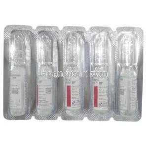 セトロール注射, テトラデシル硫酸ナトリウム3%(2mLあたり60mg ,アンプル 2mLX 5本, 製造元：Samarth Life Sciences Pvt Ltd, アンプル5本