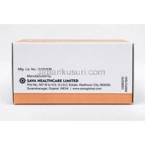 アピキサバン 2.5mg 100錠, エリキュース ジェネリック, 製造元情報