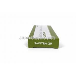 サビトラ-20, バルデナフィル 20 mg, 製造元：Vista Pharma, 箱側面-1