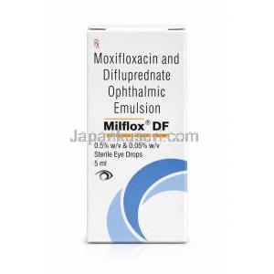 ミルフロックス DF点眼薬(モキシフロキサシン/ ジフルプレドナート)