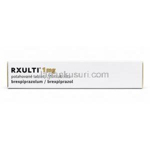 レキサルティ, ブレクスピプラゾール 1 mg, 製造元：Otsuka Pharmaceutical EU, 箱上面