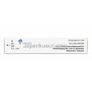 レキサルティ, ブレクスピプラゾール 1 mg, 製造元：Otsuka Pharmaceutical EU, 箱底面