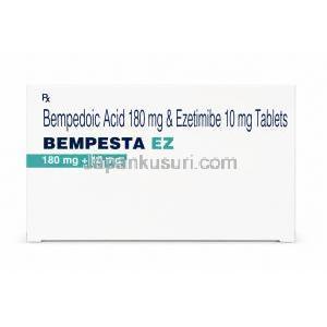 ベンペスタ イーゼット, ベンペド酸180mg/ エゼチミブ 10mg, 製造元：Torrent Pharmaceuticals Ltd, 箱裏面