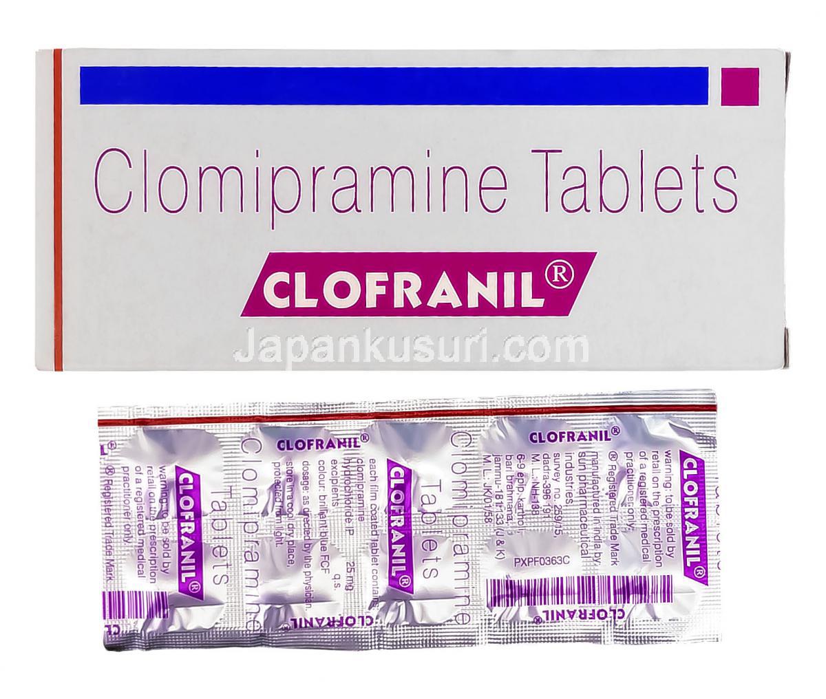 Anafranil tablets 25mg